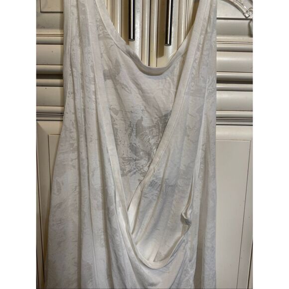 Varley Women's Burnout Melba Sleeveless Athleisure Muscle Tank Top White Large - Picture 2 of 10